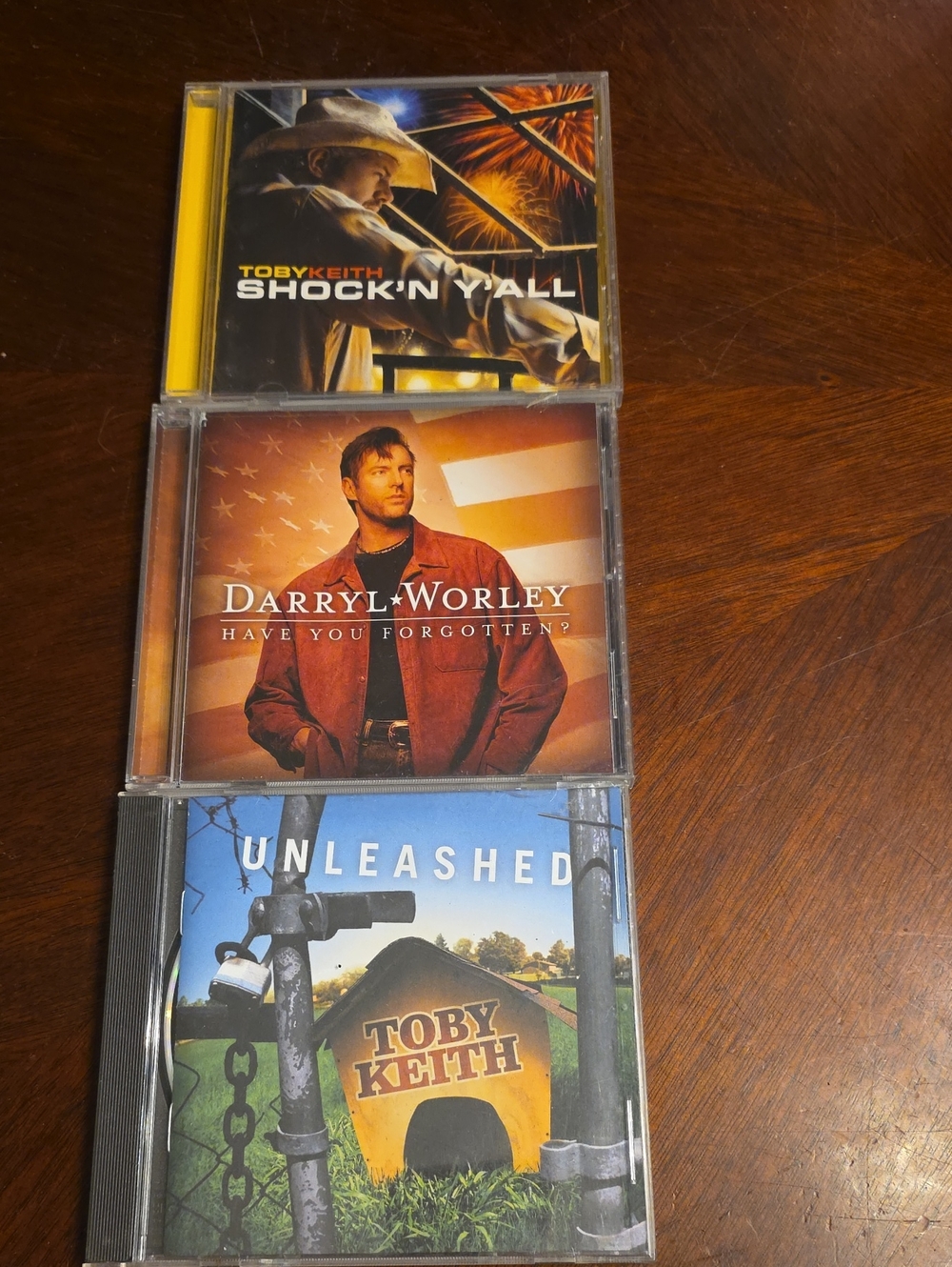 Toby Keith & Darryl Worley CD Lot - Brown, Yellow, Blue